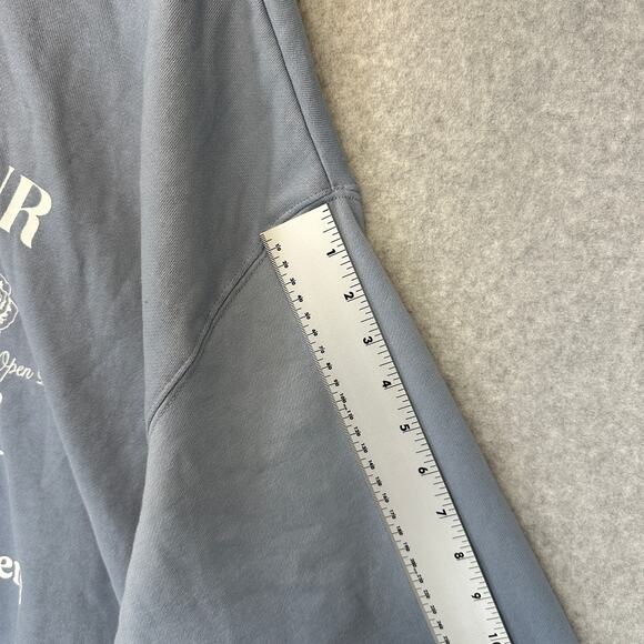 Universal Thread Leisure Studio Oversized Graphic Sweatshirt Women Size XXL Blue - Picture 10 of 15